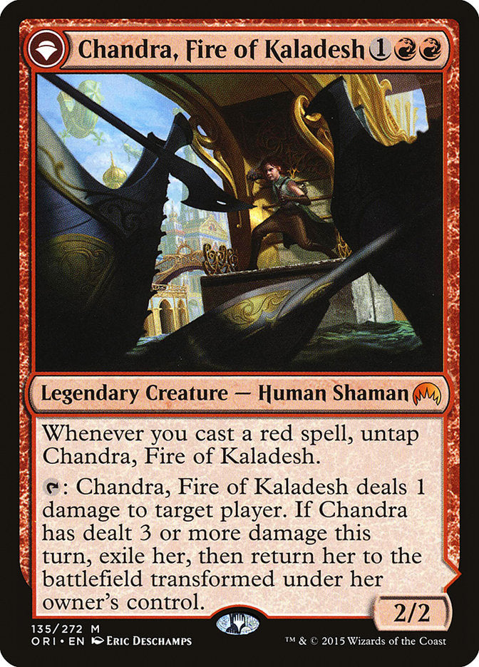 Chandra, Fire of Kaladesh // Chandra, Roaring Flame [Magic Origins]-1