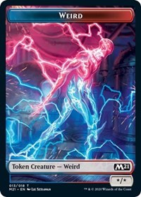 Weird // Zombie Double-Sided Token [Core Set 2021 Tokens]-1