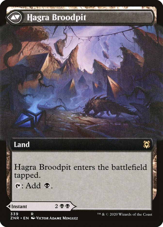 Hagra Mauling // Hagra Broodpit (Extended Art) [Zendikar Rising]-2