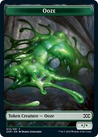 Ooze // Wurm (029) Double-Sided Token [Double Masters Tokens]-1