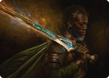 Anduril, Flame of the West Art Card [The Lord of the Rings: Tales of Middle-earth Art Series]-1