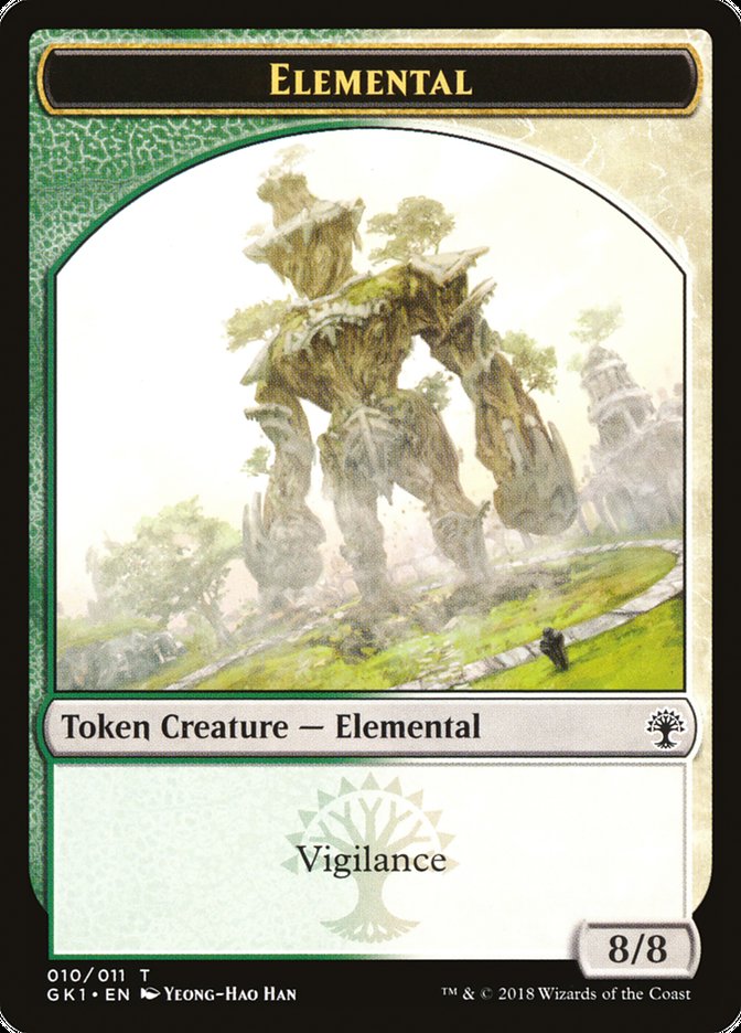 Elemental // Centaur Double-Sided Token [Guilds of Ravnica Guild Kit Tokens]-1