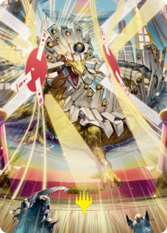 Spirit-Sister's Call Art Card (Gold-Stamped Signature) [Kamigawa: Neon Dynasty Art Series]-1