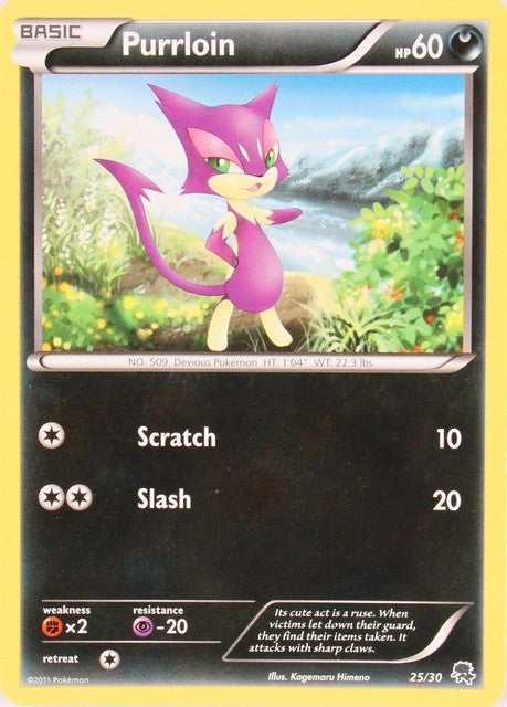 Purrloin (25/30) [Black & White: Trainer Kit - Zoroark]-1