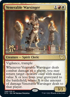 Venerable Warsinger [Strixhaven: School of Mages Prerelease Promos]-1