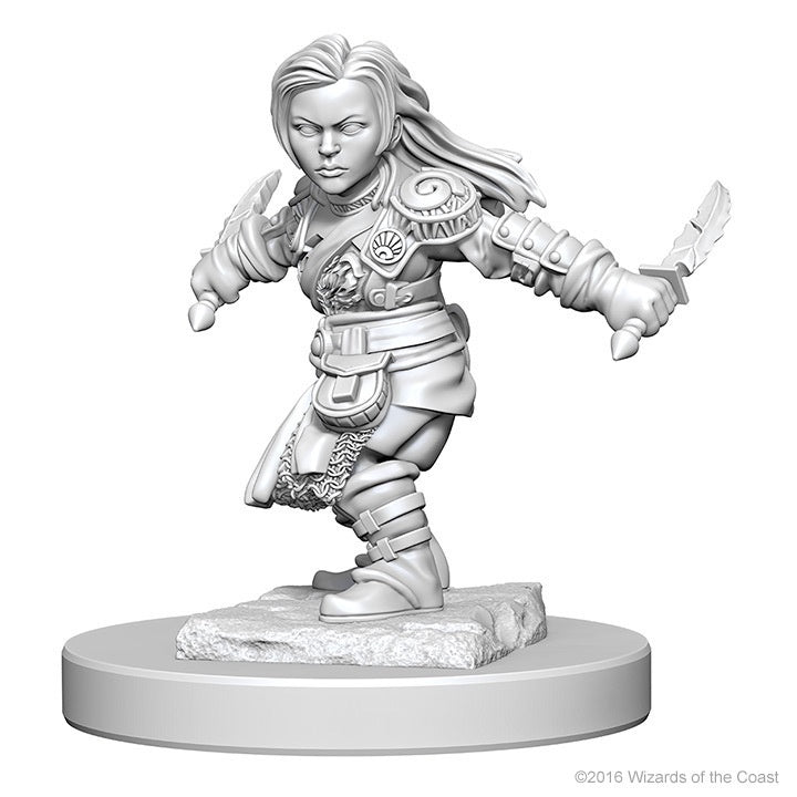 D&D Nolzurs Marvelous Unpainted Miniatures Halfling Female Rogue