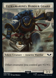 Soldier (003) // Ultramarines Honour Guard Double-Sided Token (Surge Foil) [Warhammer 40,000 Tokens]-2