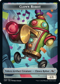 Clown Robot (003) // Balloon Double-Sided Token [Unfinity Tokens]-1