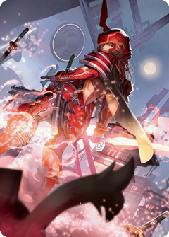 Peerless Samurai Art Card [Kamigawa: Neon Dynasty Art Series]-1