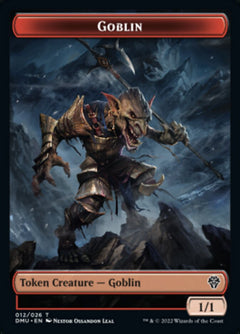 Bird (002) // Goblin Double-Sided Token [Dominaria United Tokens]-2