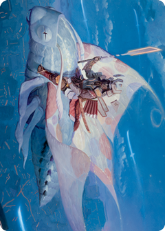 Sky-Blessed Samurai Art Card [Kamigawa: Neon Dynasty Art Series]-1