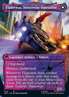 Flamewar, Brash Veteran // Flamewar, Streetwise Operative (Shattered Glass) [Transformers]-2