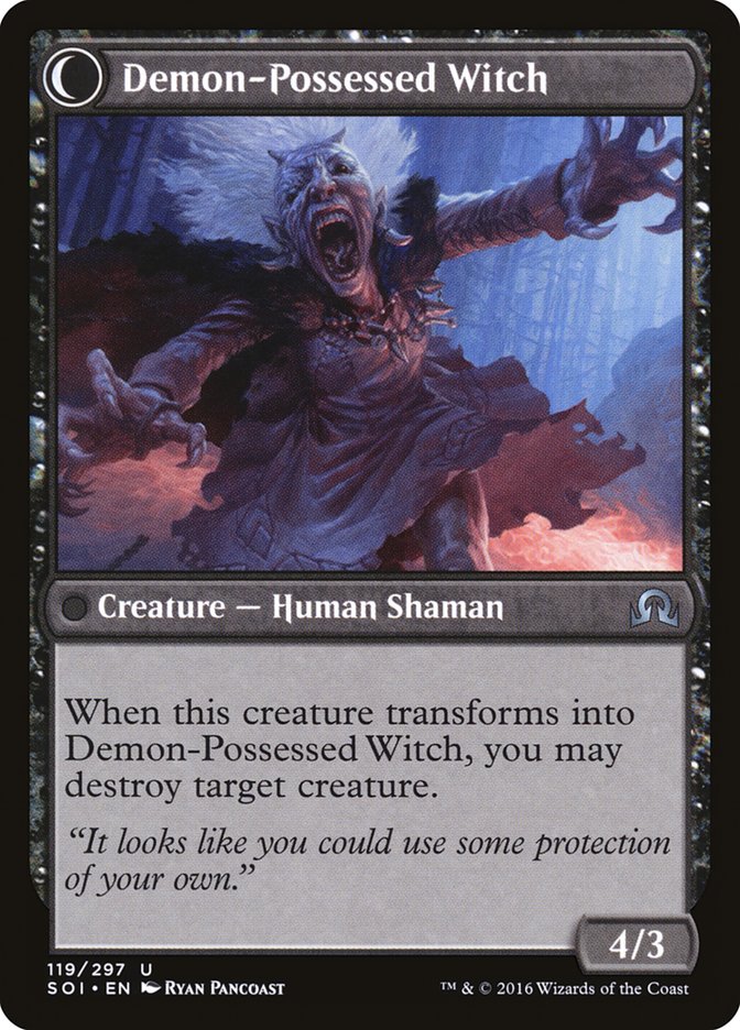 Kindly Stranger // Demon-Possessed Witch [Shadows over Innistrad]-2