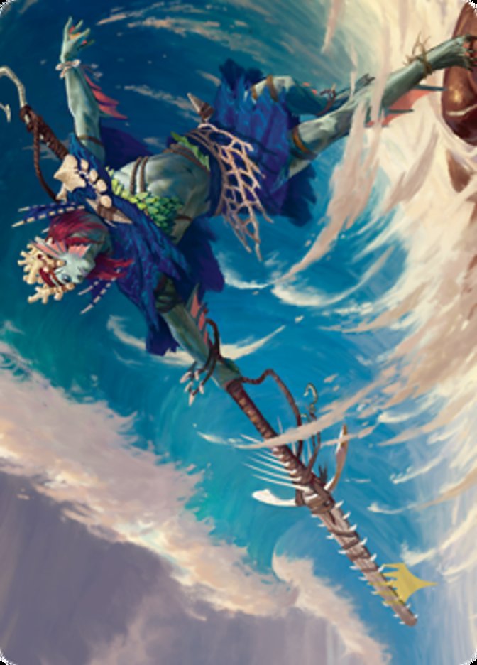 Tazeem Roilmage Art Card (Gold-Stamped Signature) [Zendikar Rising Art Series]-1