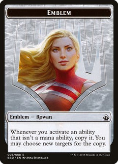 Emblem - Rowan [Battlebond Tokens]-1