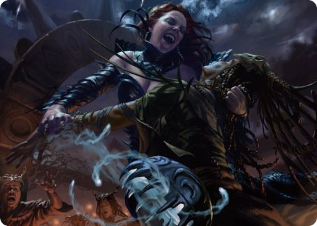 Olivia's Midnight Ambush Art Card [Innistrad: Midnight Hunt Art Series]-1