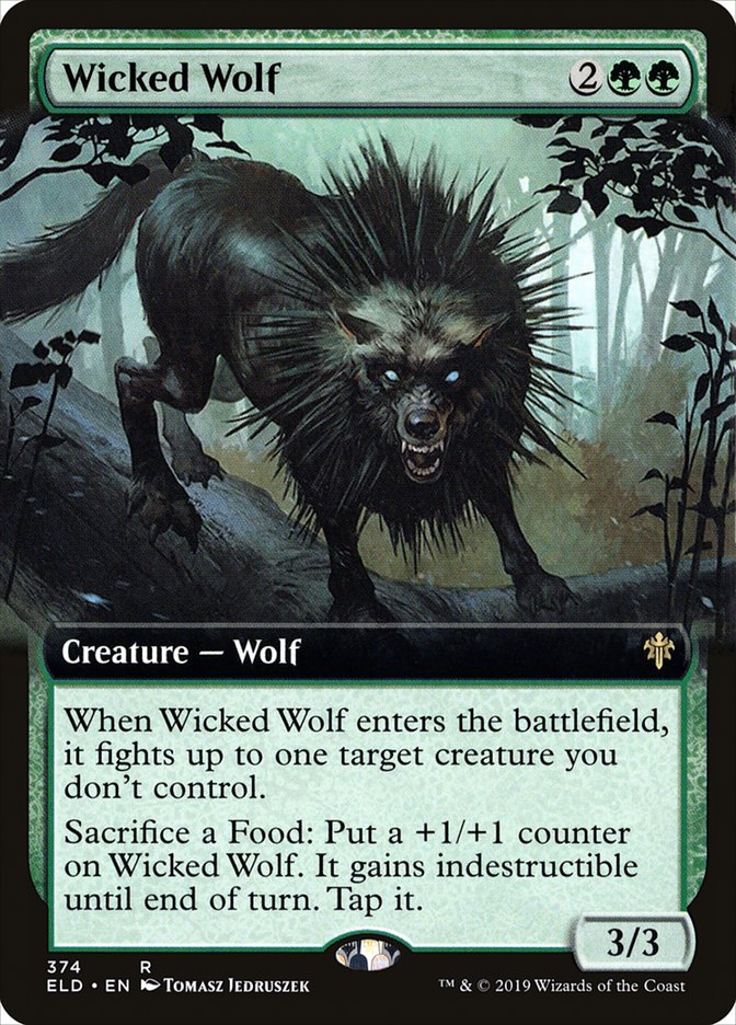 Wicked Wolf (Extended Art) [Throne of Eldraine]-1