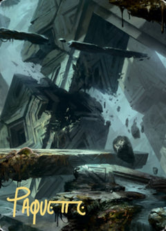 Swamp 3 Art Card (Gold-Stamped Signature) [Zendikar Rising Art Series]-1