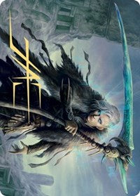 Egon, God of Death Art Card (Gold-Stamped Signature) [Kaldheim Art Series]-1