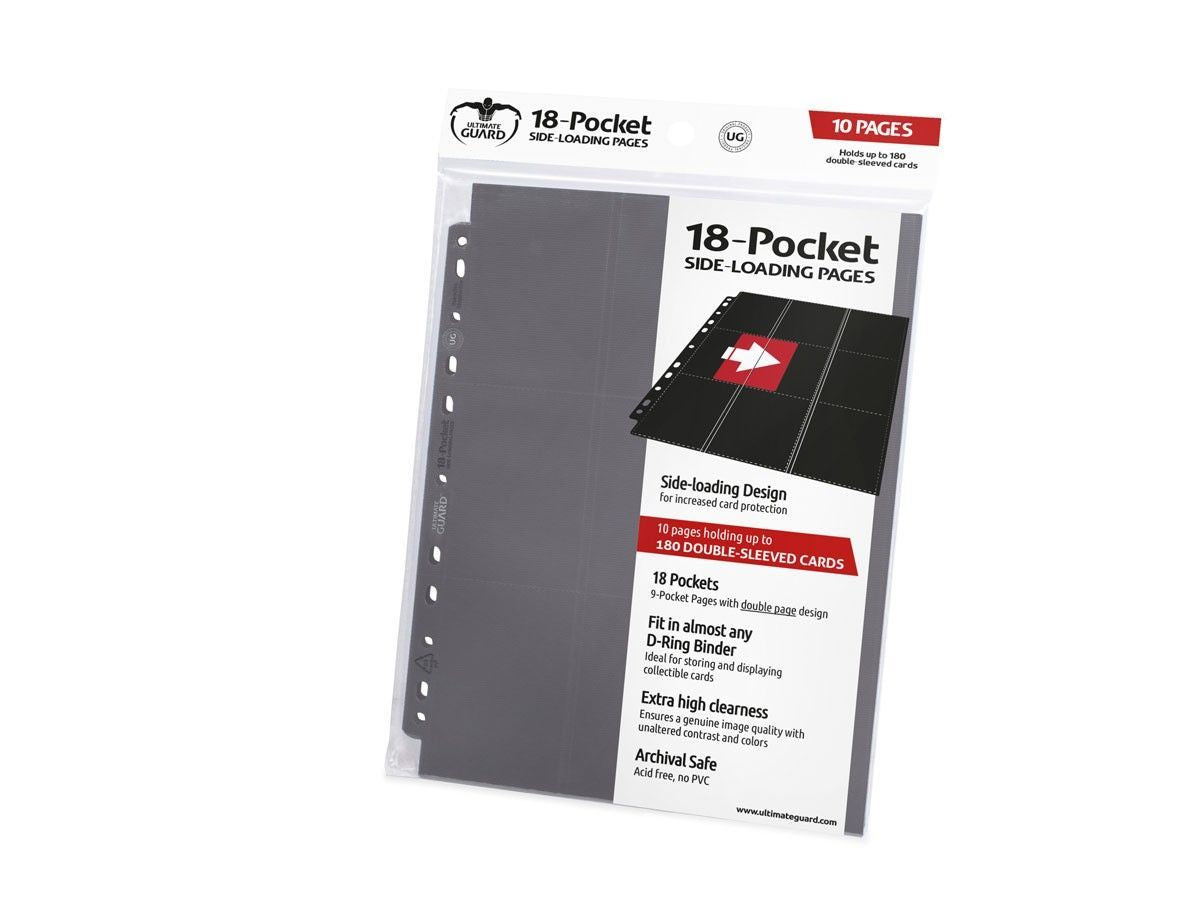 Ultimate Guard 18-Pocket Pages Side-Loading Grey-1