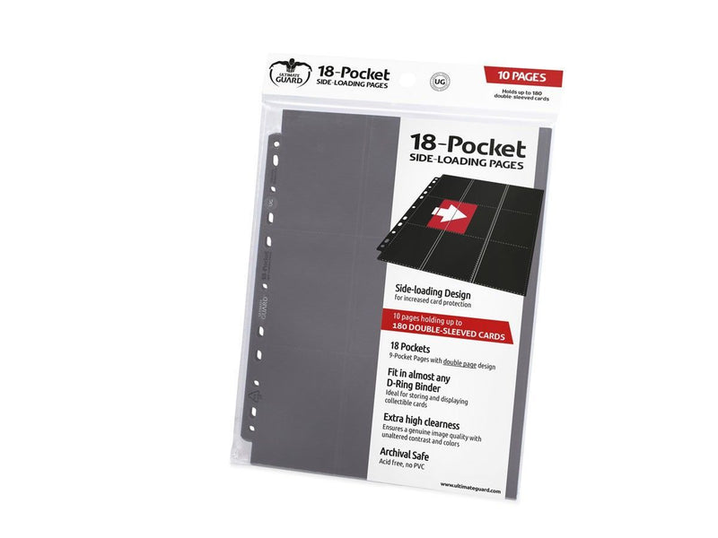 Ultimate Guard 18-Pocket Pages Side-Loading Grey-1