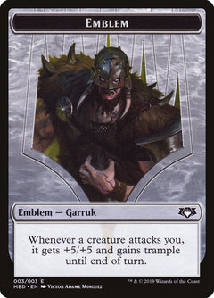 Garruk, Apex Predator Emblem [Mythic Edition Tokens]-1