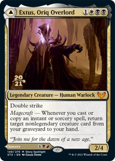 Extus, Oriq Overlord // Awaken the Blood Avatar [Strixhaven: School of Mages Prerelease Promos]-1