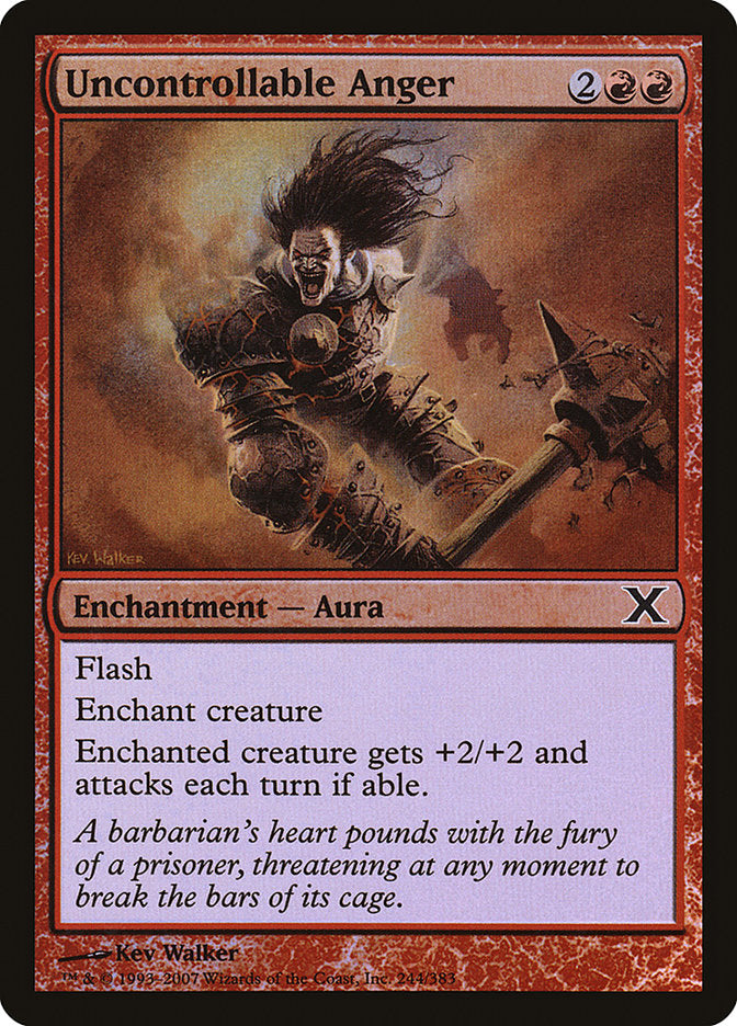 Uncontrollable Anger (Premium Foil) [Tenth Edition]-1