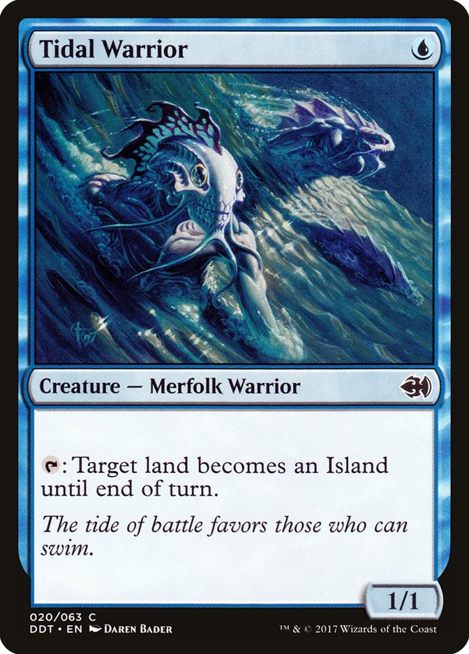 Tidal Warrior [Duel Decks: Merfolk vs. Goblins]-1