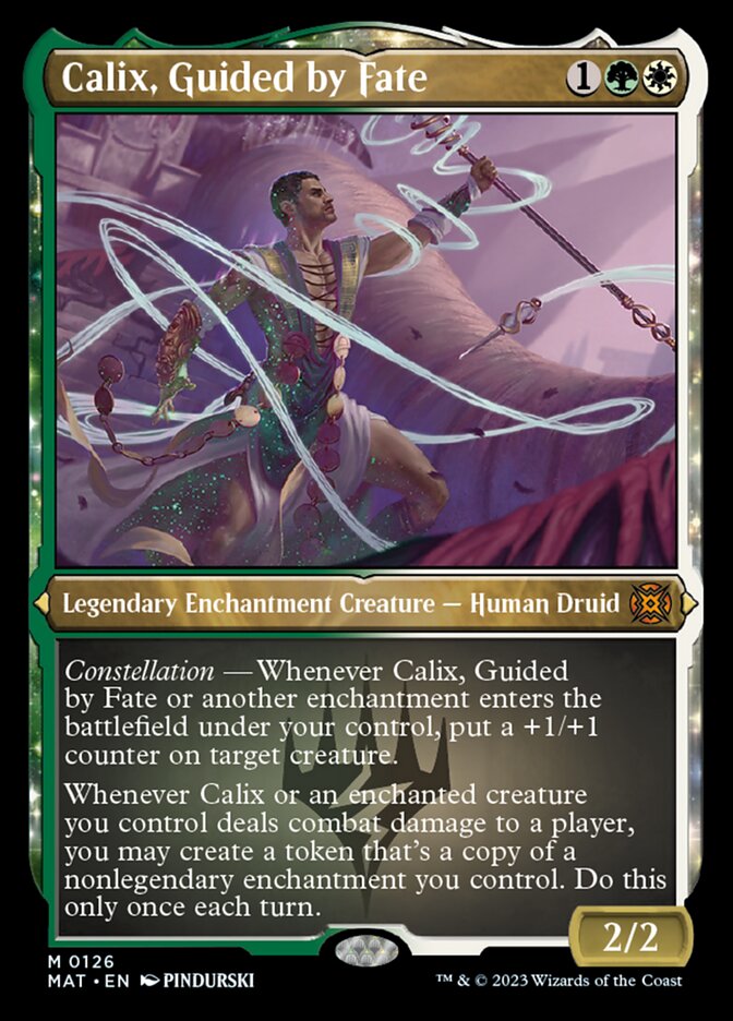 Calix, Guided by Fate (Foil Etched) [March of the Machine: The Aftermath]-1