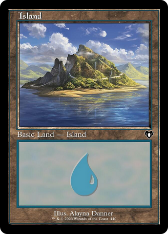 Island (440) (Retro) [Commander Masters]