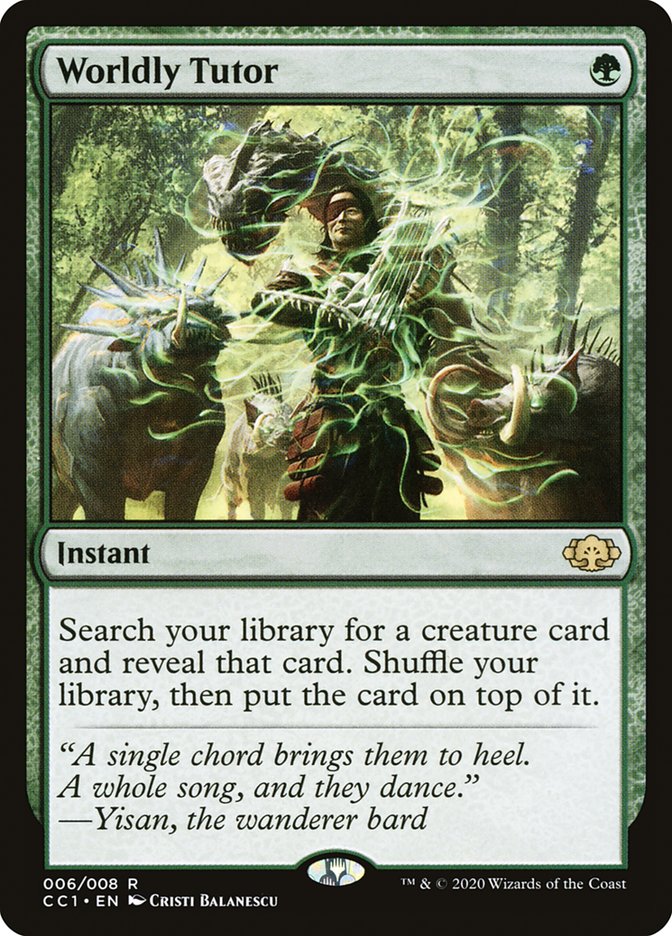 Worldly Tutor [Commander Collection: Green]-1