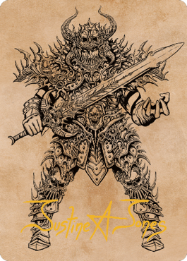 Sarevok, Deathbringer Art Card (Gold-Stamped Signature) [Commander Legends: Battle for Baldur's Gate Art Series]-1