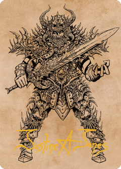 Sarevok, Deathbringer Art Card (Gold-Stamped Signature) [Commander Legends: Battle for Baldur's Gate Art Series]-1