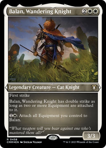 Balan, Wandering Knight (Foil Etched) [Commander Masters]
