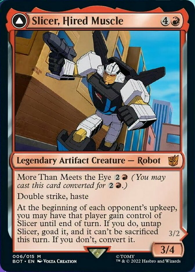 Slicer, Hired Muscle // Slicer, High-Speed Antagonist [Transformers]-1