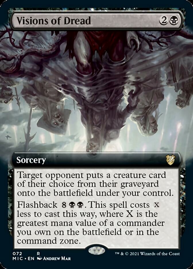 Visions of Dread (Extended Art) [Innistrad: Midnight Hunt Commander]-1