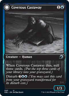 Covetous Castaway // Ghostly Castigator [Innistrad: Double Feature]-1