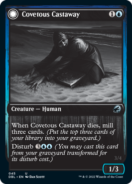 Covetous Castaway // Ghostly Castigator [Innistrad: Double Feature]-1