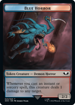 Spawn // Blue Horror Double-Sided Token [Warhammer 40,000 Tokens]-2
