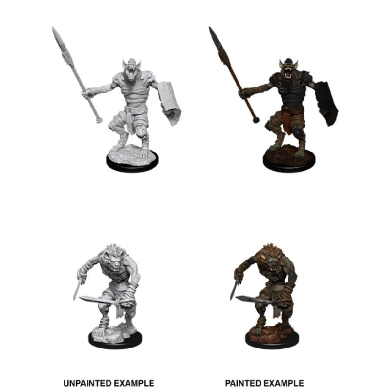 D&D Nolzurs Marvelous Unpainted Miniatures Gnoll & Gnoll Flesh Gnawer-1