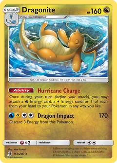 Dragonite (151/236) (Cosmos Holo) [Sun & Moon: Unified Minds]-1