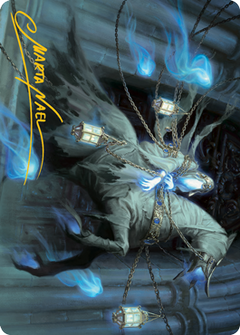 Patrician Geist Art Card (Gold-Stamped Signature) [Innistrad: Midnight Hunt Art Series]-1