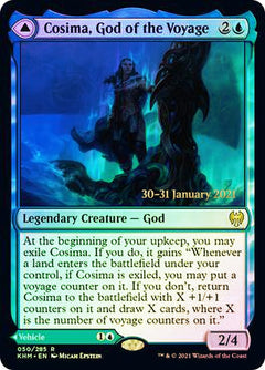 Cosima, God of the Voyage // The Omenkeel [Kaldheim Prerelease Promos]-1