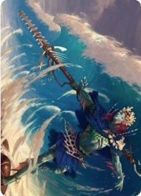 Tazeem Roilmage Art Card [Zendikar Rising Art Series]-1