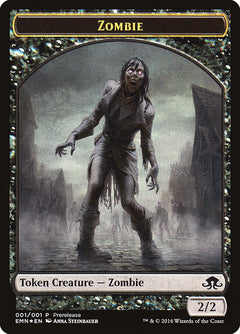 Zombie // Zombie Double-Sided Token [Eldritch Moon Prerelease Promos]-2