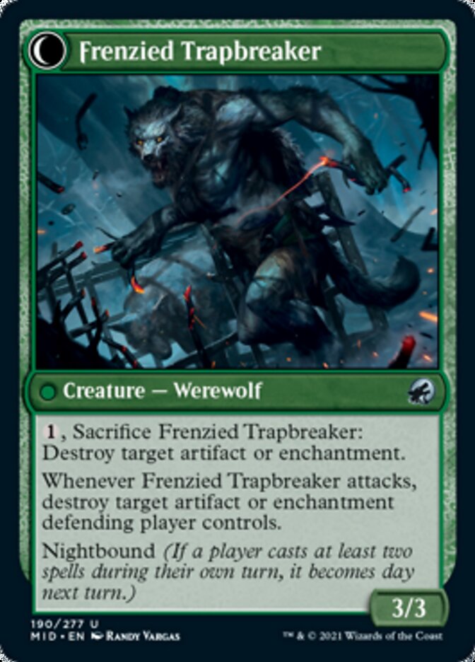 Outland Liberator // Frenzied Trapbreaker [Innistrad: Midnight Hunt]-2