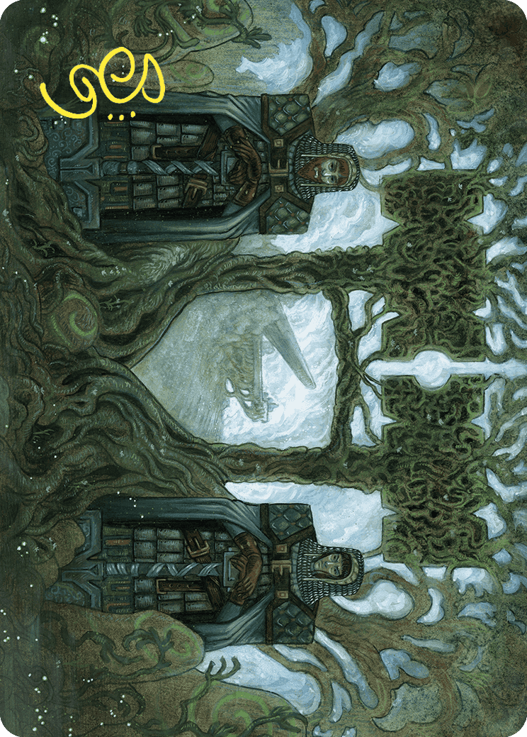 Court of Garenbrig Art Card (Gold-Stamped Signature) [Wilds of Eldraine Art Series]-1