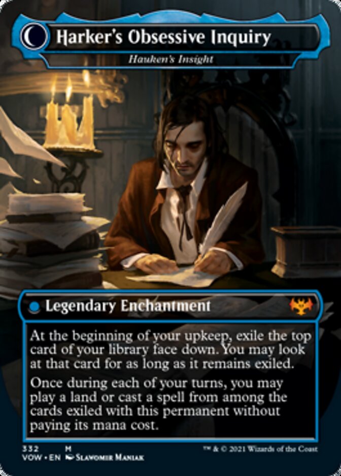 Jacob Hauken, Inspector // Hauken's Insight - Jonathan Harker // Harker's Obsessive Inquiry [Innistrad: Crimson Vow]-2