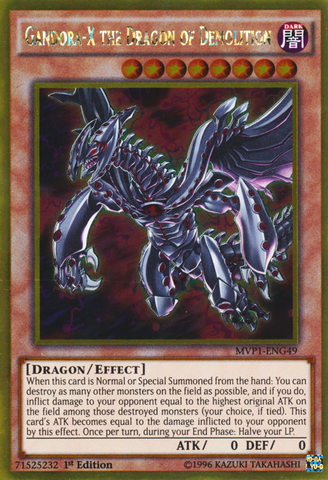 Gandora-X the Dragon of Demolition [MVP1-ENG49] Gold Rare